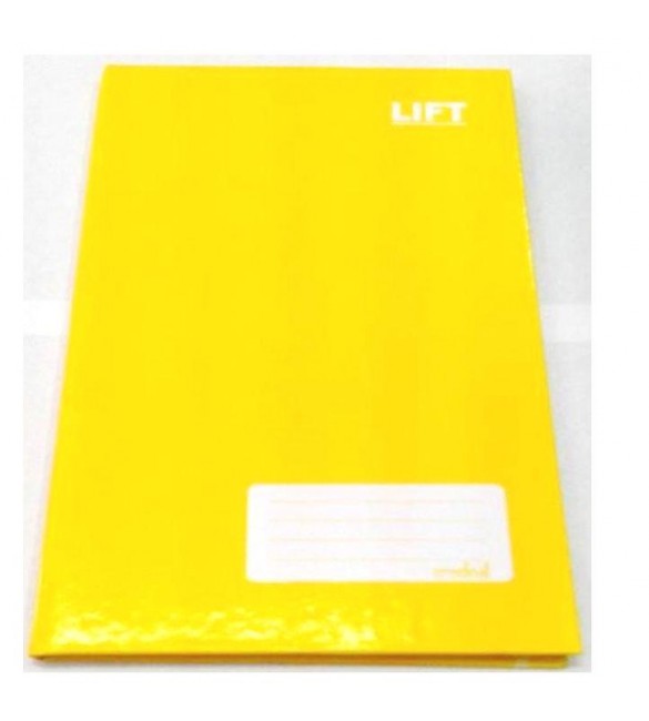 Caderno Brochura 1/4 Pequeno Capa dura Amarelo 48 fls. Credeal - Pte c/5 unidades
